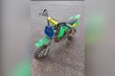 Police found the bike abandoned in a field in Chard