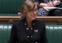 DEBATE: Environment Minister and Taunton Deane MP Rebecca Pow at the Despatch Box during the debate over the Environment Bill. PICTURE: Parliament TV