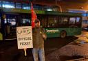 Members of the RMT are on strike in a dispute over pay and conditions.