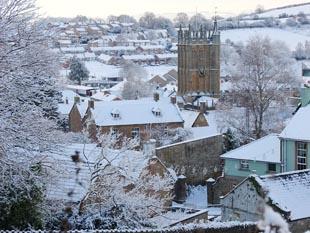 Snow in Chard and Ilminster