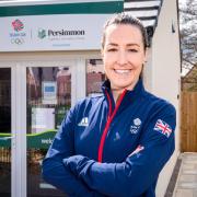 LAUNCH: Dani Rowe, Team GB cyclist and Olympic gold medalist (pic: Persimmon Homes South West)