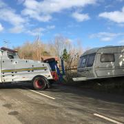 South Somerset Council have finally removed illegal caravan. Picture: South Somerset Council