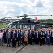 Representatives from the UK’s top aerospace businesses at the iAero centre in Somerset.