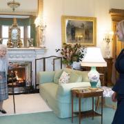 The Queen greets Liz Truss at their audience at Balmoral Castle in Scotland.  Picture: Jane Barlow, PA