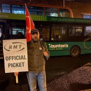 Members of the RMT are on strike in a dispute over pay and conditions.