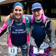 Lizzie Cox and Helen Baxter from Chard Road Runners.
