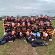 Chard Rugby Club Ladies squad.