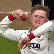 A younger Dom Bess in action for Somerset.