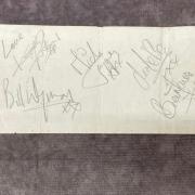 The autographs are from 1963