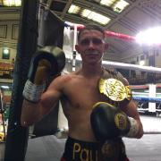 Paul Roberts with his new belt.