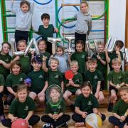 Pupils at Tatworth Primary won a platinum award
