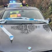 The seized BMW. Picture: Avon & Somerset Police