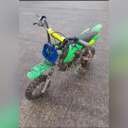 Police found the bike abandoned in a field in Chard