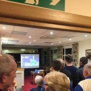 SUPPORT: Ilminster Bowling Club members watching Rob Paxton. Pic: twitter.com/IlminsterBC