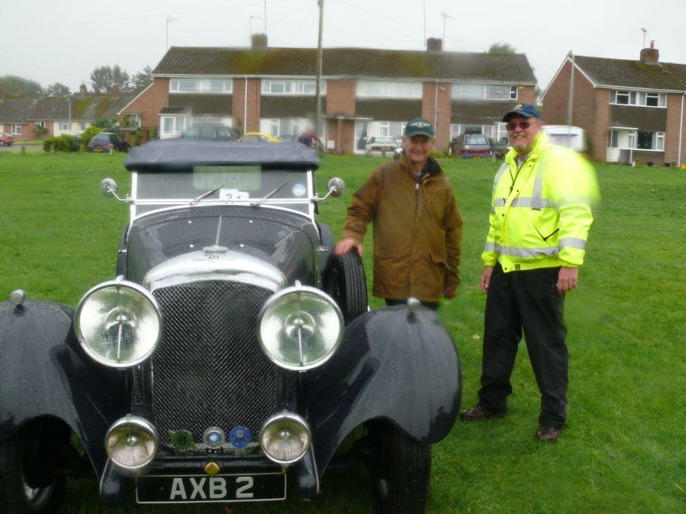 ROBERT Jensen, whose car won the public vote for the vehicle people would most like to take home with them, with one of the show’s volunteers Neil Roden.