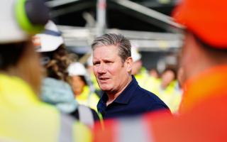 Sir Keir Starmer during a visit to Hinkley Point C in Somerset earlier this year.