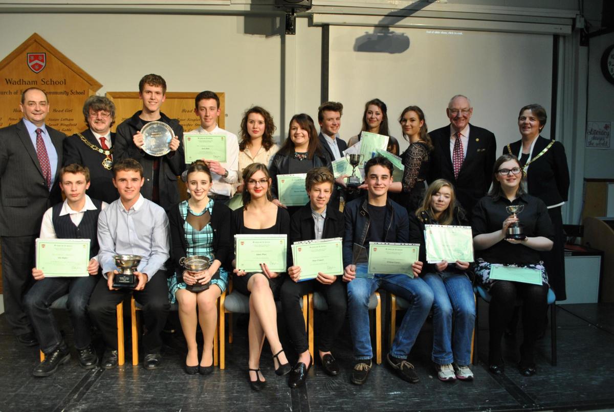 Wadham pupils' achievements are recognised at ceremony