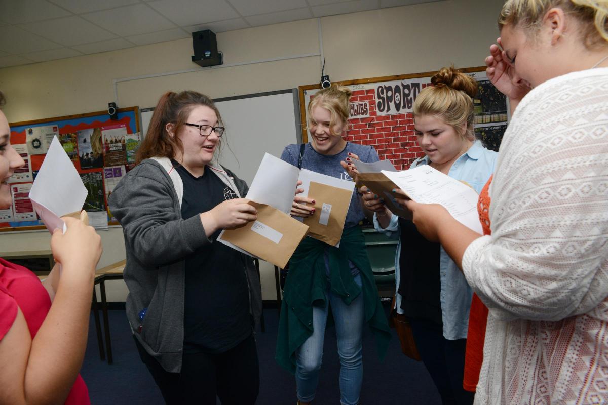 Holyrood Academy and Wadham School A Level Results Day 2016