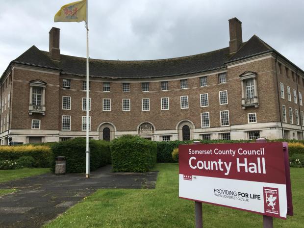 Chard & Ilminster News: COUNTY HALL: Somerset County Council's Taunton building is one of several it is working to 'decarbonise'