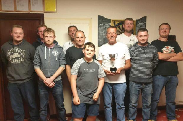 Ilm and Dist skittles Wyndham Warriors, with captain Peter Kneeshaw, winners of Miller Sports Cup .jpg