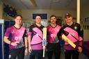 Sonny Baker, Tom Kohler-Cadmore, Ben Green and Tom Banton launch the batting and bowling shirts.