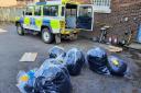 The cannabis haul bagged up. Picture: Avon and Somerset Police