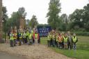 Winsham pupils arrive at Forde Abbey. Picture: Winsham Primary School