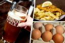 A study has revealed the staggering price rises on items including beer, fish and chips, eggs more since 2008