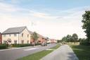 Artist impression of the new homes plan in Chard.
