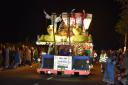 A carnival cart in Chard on Saturday