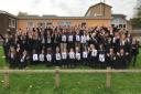 Holyrood Academy's students celebrated the award