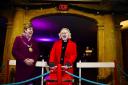 Mayor of Ilminster Leanne Taylor and Revd Jo Stobart at the Christmas Lights switch-on event last year