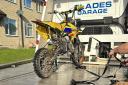 The off-road motorbike was seized this morning in Chard