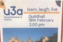The U3A event will take place later this month