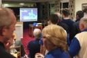 SUPPORT: Ilminster Bowling Club members watching Rob Paxton. Pic: twitter.com/IlminsterBC