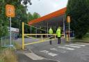 CLOSED: The Sainsbury's filling station in Street on Saturday