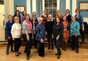 CHORUS: Blackdown Acapella's singers at their first rehearsal on January 6 at the Guildhall, Chard