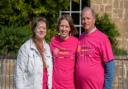 Katie Galan-Wilkinson and her parents. Picture: Sarah Gibson Photography