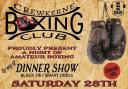Crewkerne Boxing Club home show poster.
