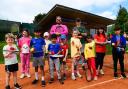 A picture from last years Open Day at Chard Tennis Club.