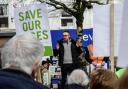 Cllr Adam Dance was at the rally in Yeovil earlier this month