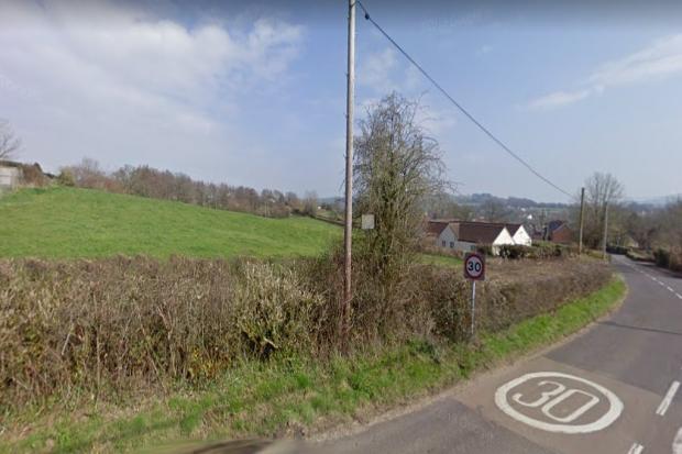 PLAN: Proposed site of 48 homes on Fore Street in Tatworth. Pic: Google Maps.