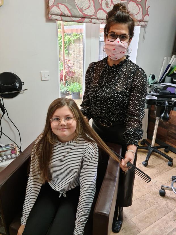 Chard & Ilminster News: STAR: Maisy Buttle, 10, decided to donate her hair to The Little Princess Trust