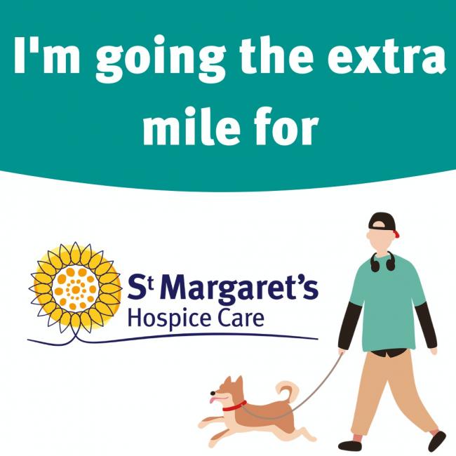 EXTRA MILE: St Margaret's Hospice is urging people to support its fundraiser throughout 2022