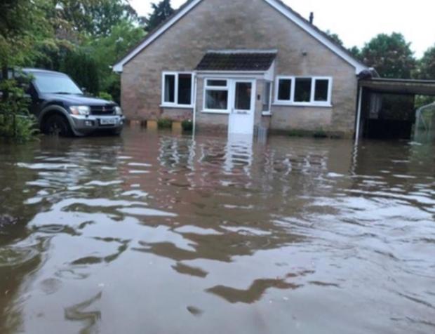 Chard & Ilminster News: Flooding In The Villages Around Chard In June 2021. CREDIT: Somerset County Council. Free to use for all BBC wire partners.