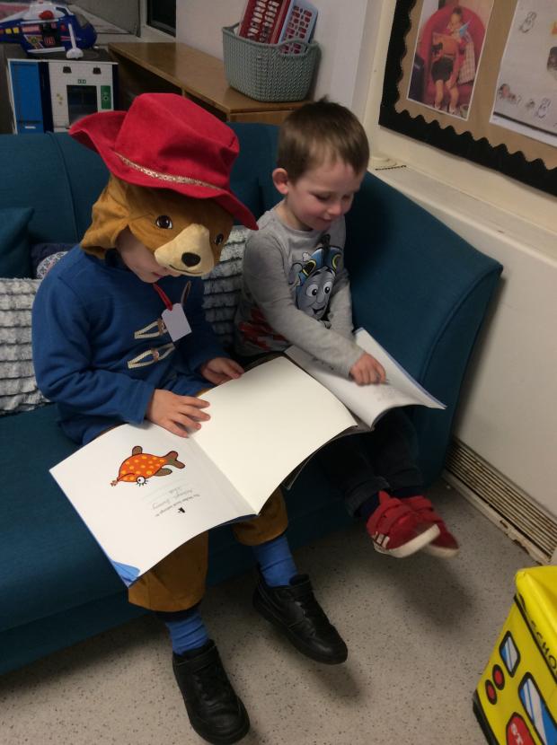 Chard & Ilminster News: Literary worlds collided as Paddington Bear and Thomas the Tank Engine were spotted in the same room.