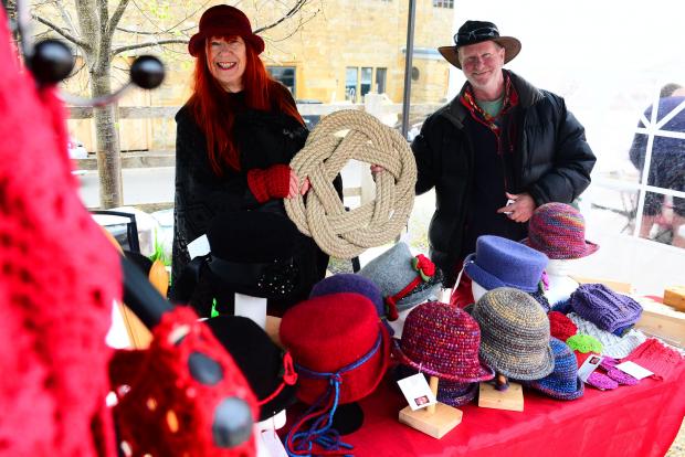 Chard & Ilminster News: Barbara Stanley and Nick Gomer from Get Felt.