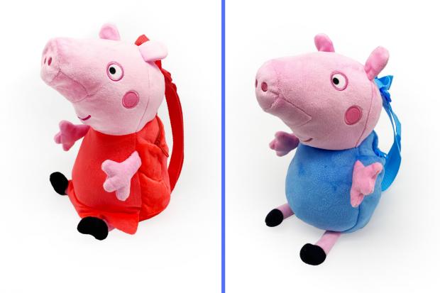 Chard & Ilminster News: Peppa Pig and George Pig Plush Backpack. Credit: PoundToy