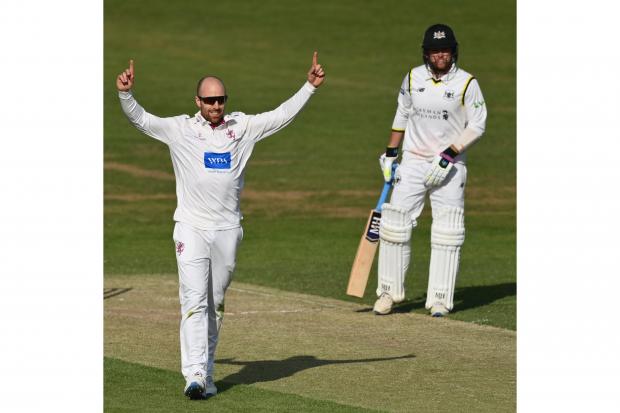 Jack Leach was in top form in the match. Picture: Somerset CCC