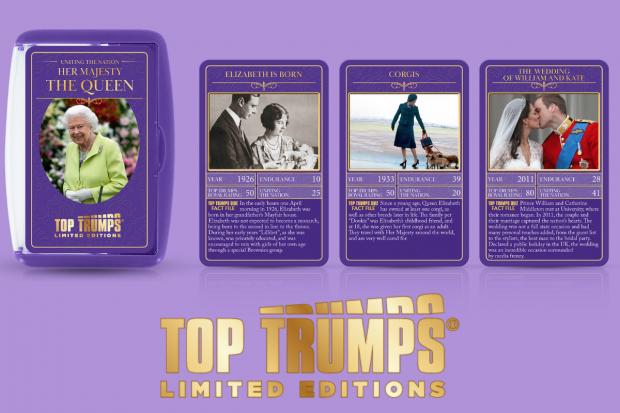 Chard & Ilminster News: HM Queen Elizabeth II Limited Edition Top Trumps Card Game. Credit: Winning Moves/ Top Trumps
